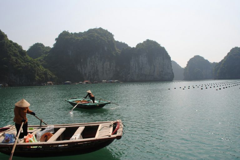 men on boat